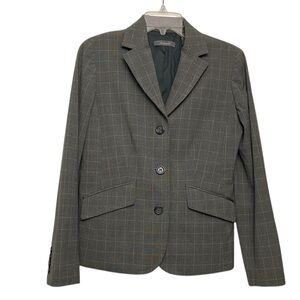 Liz Claiborne Women's Gray Plaid Blazer
